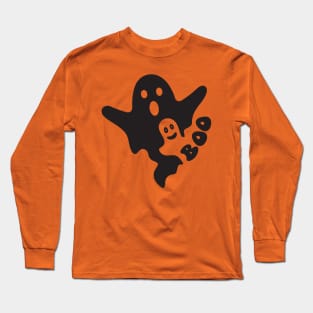 Boo Ghost Funny  Scary Halloween Long Sleeve T-Shirt